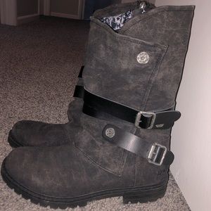 Like New Grey Blowfish Boots Size 11